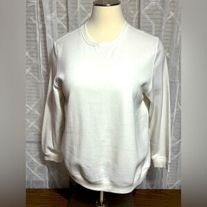 NWT Style & Co XXL White SUPER SOFT Crewneck Sweatshirt 28”L 23” p2p